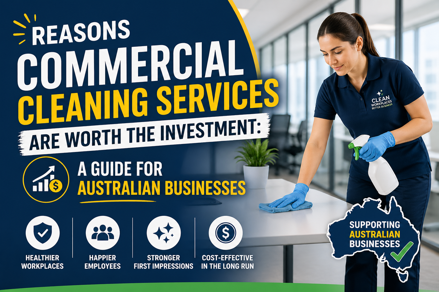 Reasons Commercial Cleaning Services are Worth the Investment: A Guide for Australian Businesses